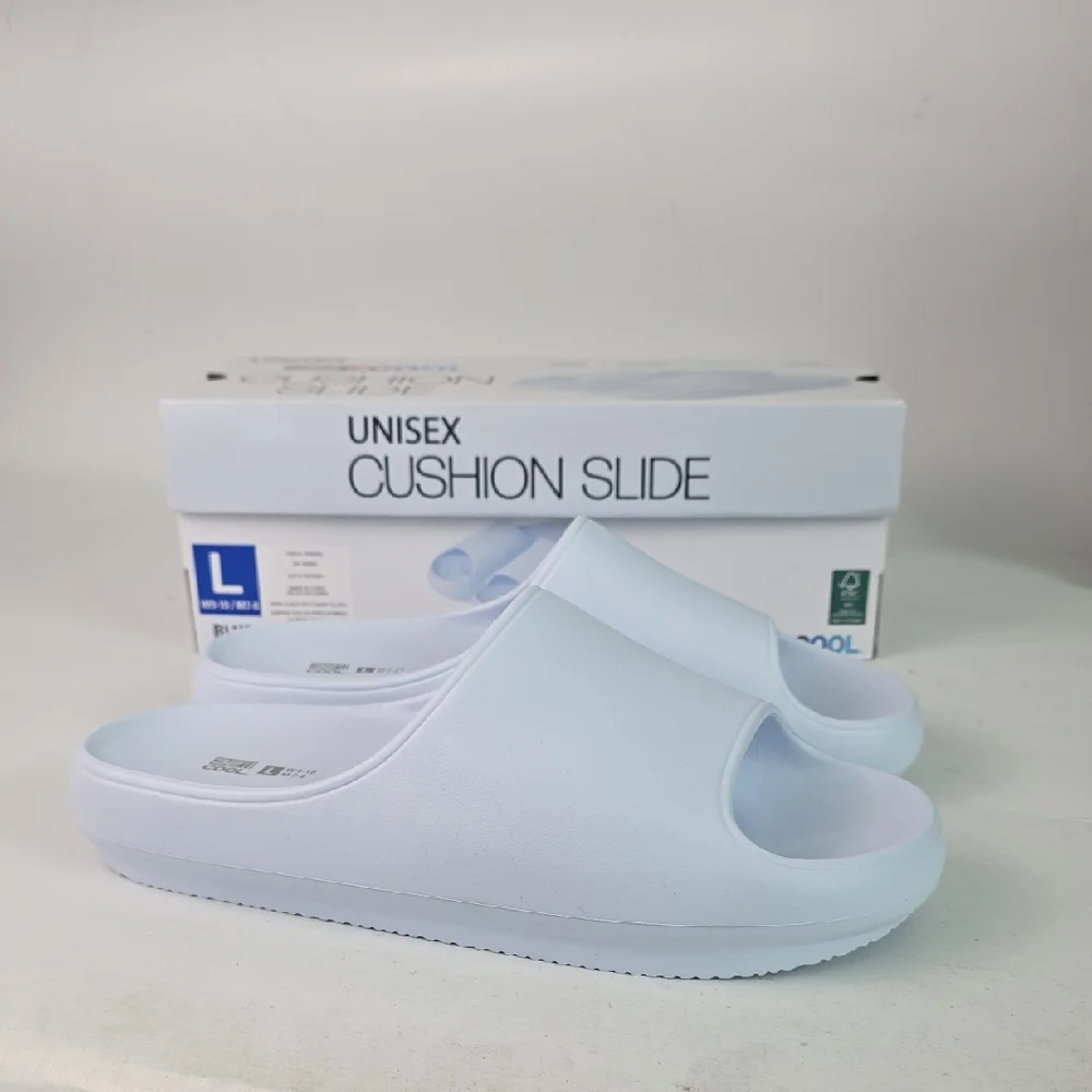 32‎ Degrees Women's Slides Size 9-10 Men's Size 7-8 Large Blue Cushion Shoes